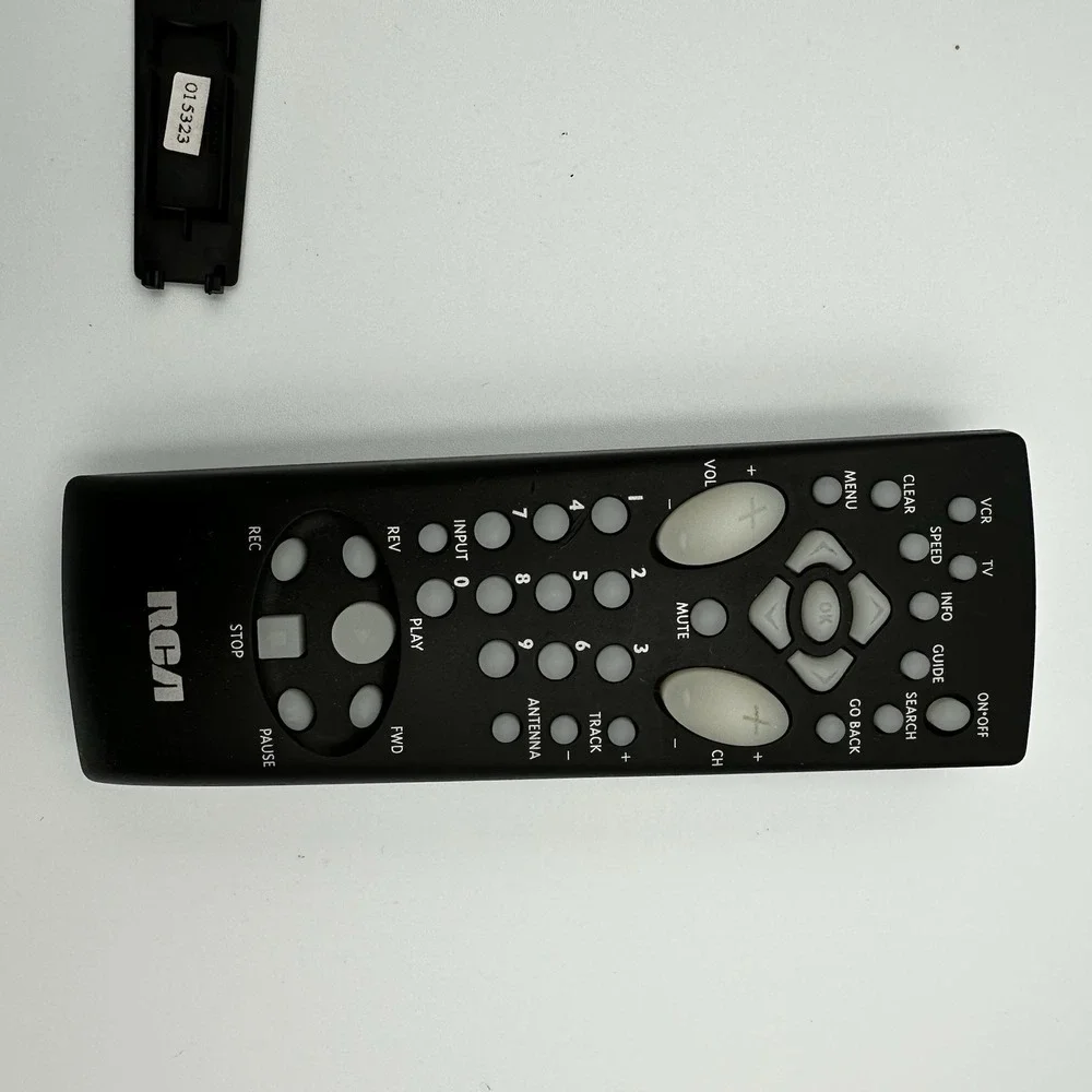 RCA Universal Remote Control Black with Battery Cover TV VCR DVD Tested
